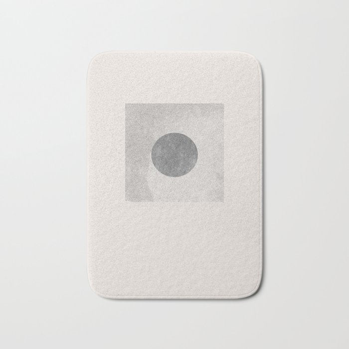 Texture Minimalist Paper Collage No.1 Bath Mat Gallery Image 1