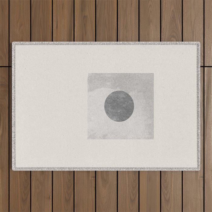 Texture Minimalist Paper Collage No.1 Outdoor Rug Gallery Image 1