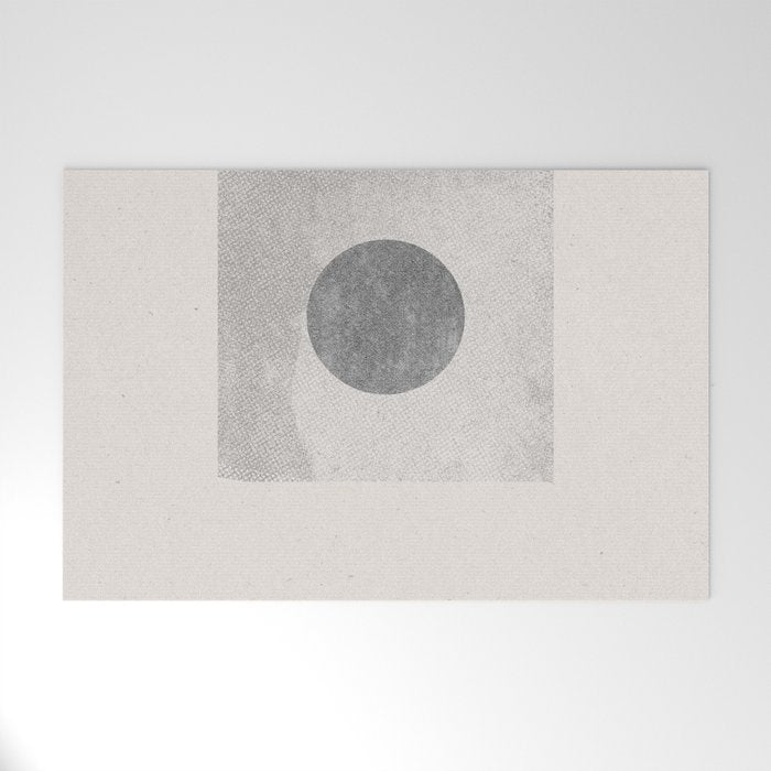 Texture Minimalist Paper Collage No.1 Welcome Mat Gallery Image 1