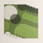 Green Chenille Polka Dots Wrapping Paper Gallery Image 3