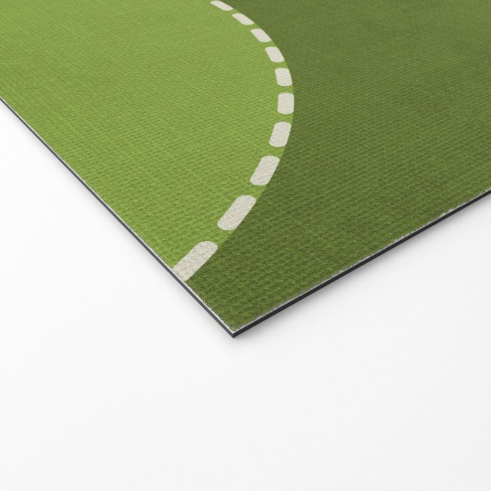 Green Chenille Polka Dots Welcome Mat Gallery Image 2