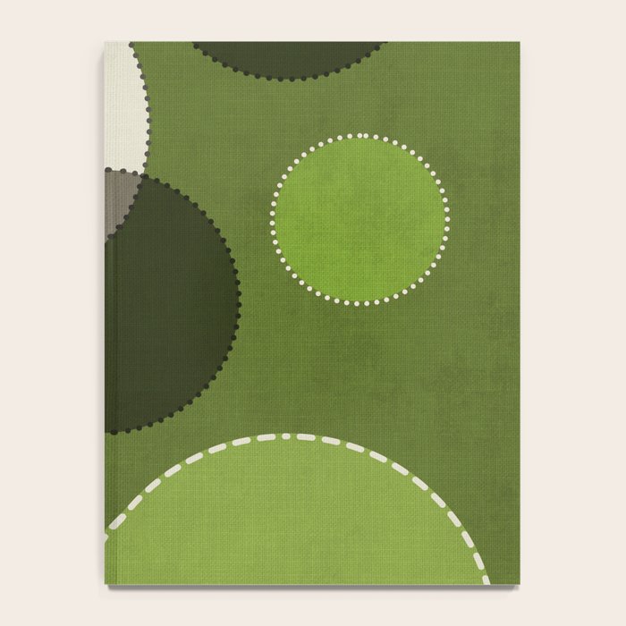 Green Chenille Polka Dots Notebook Gallery Image 4