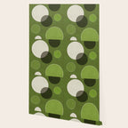 Green Chenille Polka Dots Wallpaper Gallery Image 2