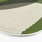Green Chenille Polka Dots Bath Mat Gallery Image 3