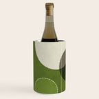 Green Chenille Polka Dots Wine Chiller Gallery Image 2