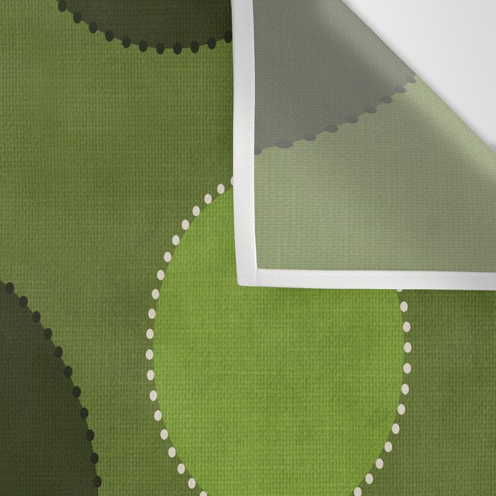 Green Chenille Polka Dots Wall Tapestry Gallery Image 3