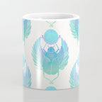 Egyptian Scarab - Turquoise OmbrÃ© Coffee Mug Gallery Image 4