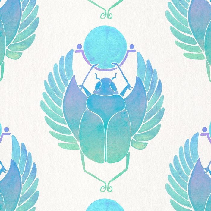 Egyptian Scarab - Turquoise OmbrÃ© Coffee Mug Gallery Image 2
