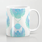 Egyptian Scarab - Turquoise OmbrÃ© Coffee Mug Gallery Image 1