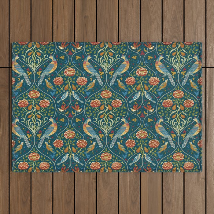 William Morris "Seasons by May" 1. Outdoor Rug Gallery Image 1