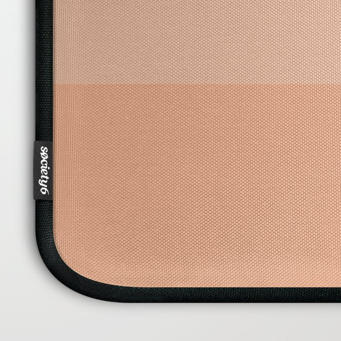Peach Blush Banded Solid Laptop Sleeve Gallery Image 3