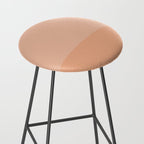 Peach Blush Banded Solid Stool Gallery Image 2