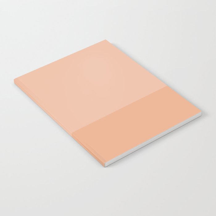 Peach Blush Banded Solid Notebook Gallery Image 2