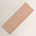 Peach Blush Banded Solid Yoga Mat Gallery Image 1