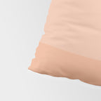 Peach Blush Banded Solid Pillow Sham Gallery Image 4