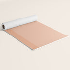 Peach Blush Banded Solid Yoga Mat Gallery Image 2