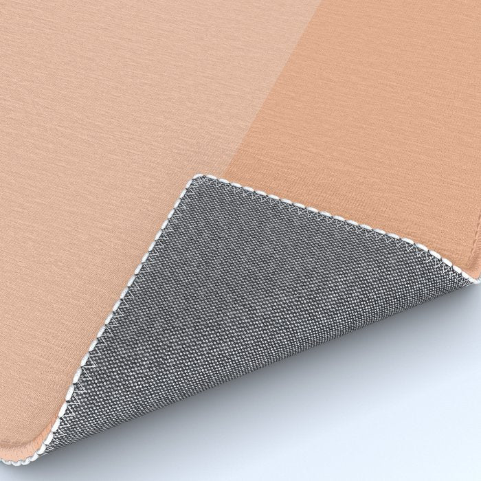 Peach Blush Banded Solid Rug Gallery Image 4