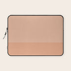 Peach Blush Banded Solid Laptop Sleeve Gallery Image 1
