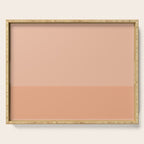 Peach Blush Banded Solid Serving Tray Gallery Image 1