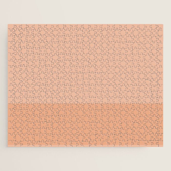 Peach Blush Banded Solid Jigsaw Puzzle Gallery Image 1