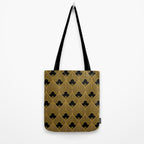 Art Deco Pattern in Gold and Jet Black Tote Bag Gallery Image 2