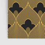 Art Deco Pattern in Gold and Jet Black Poster Gallery Image 3