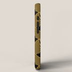 Art Deco Pattern in Gold and Jet Black iPhone Case Gallery Image 2