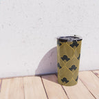 Art Deco Pattern in Gold and Jet Black Travel Mug Gallery Image 4