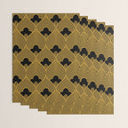 Art Deco Pattern in Gold and Jet Black Wrapping Paper Gallery Image 3