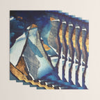 Cobalt Abstract Wrapping Paper Gallery Image 3