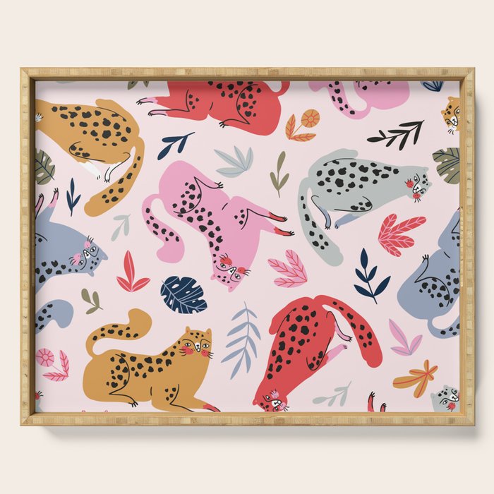 Wild cats Serving Tray Gallery Image 1