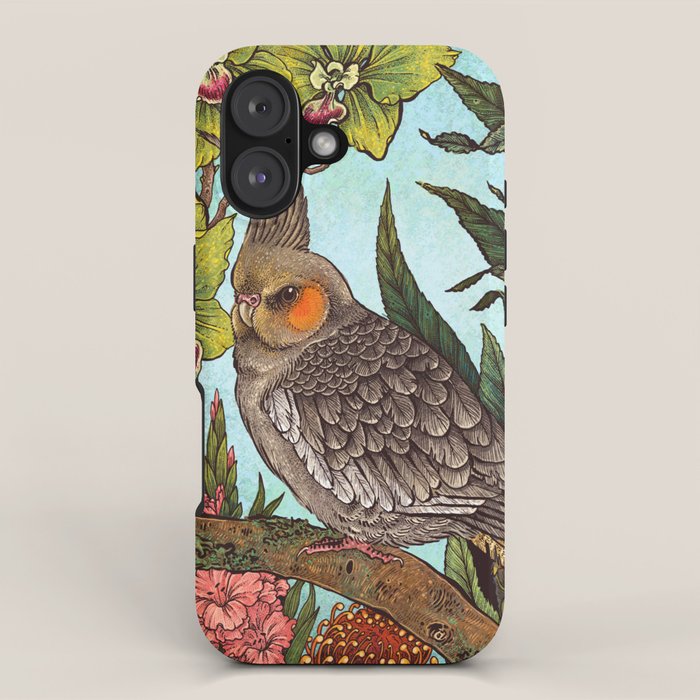 Cockatiel And Pineapple iPhone Case Gallery Image 1