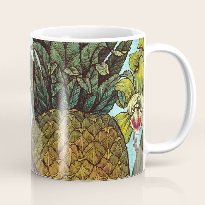 Cockatiel And Pineapple Coffee Mug Gallery Image 1
