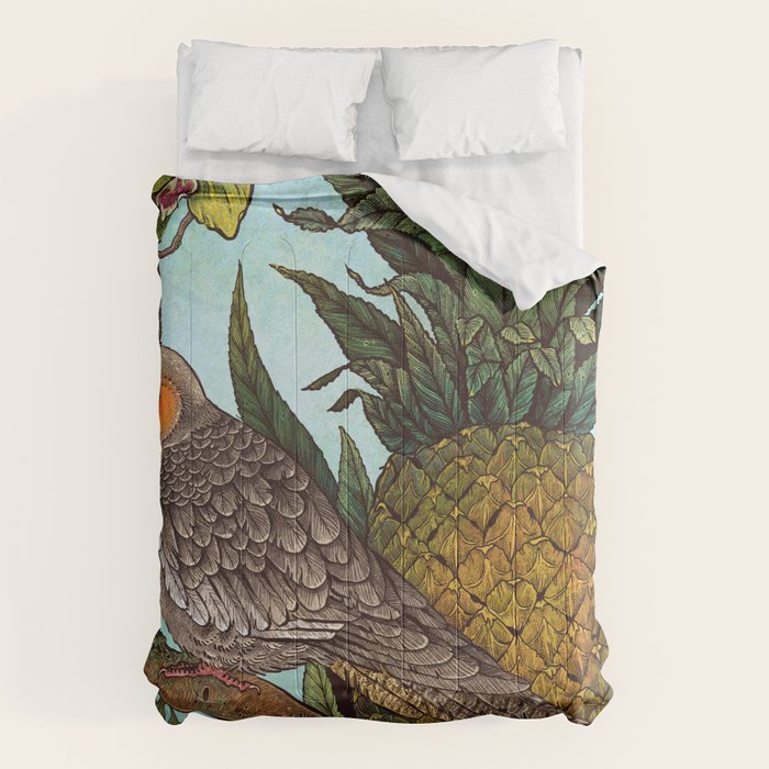 Cockatiel And Pineapple Comforter Gallery Image 6