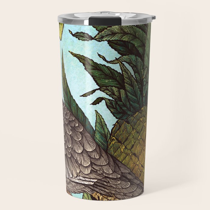Cockatiel And Pineapple Travel Mug Gallery Image 1