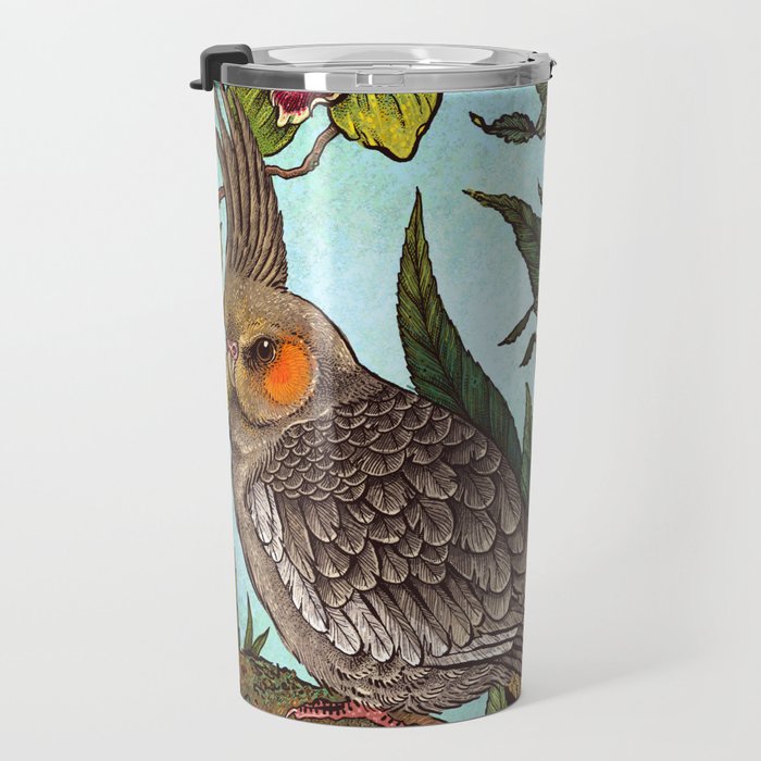 Cockatiel And Pineapple Travel Mug Gallery Image 3