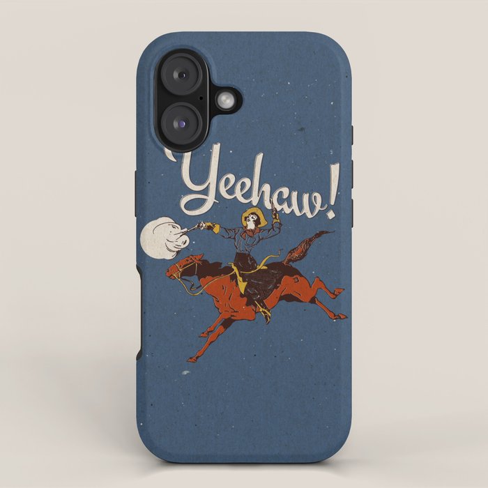 Yeehaw! Blue iPhone Case Gallery Image 1