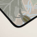 Beach thistle and shells with backgrd pattern Desk Mat Gallery Image 4