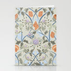 Beach thistle and shells with backgrd pattern Stationery Card Gallery Image 2