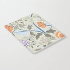 Beach thistle and shells with backgrd pattern Notebook Gallery Image 2
