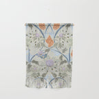 Beach thistle and shells with backgrd pattern Wall Hanging Gallery Image 1
