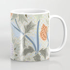 Beach thistle and shells with backgrd pattern Coffee Mug Gallery Image 1