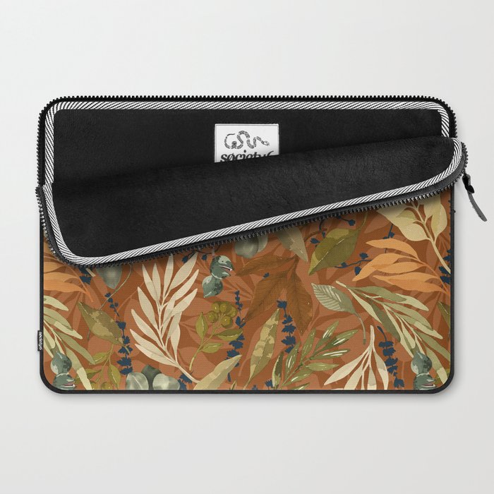 Autumn leafy wild forest B Laptop Sleeve Gallery Image 2