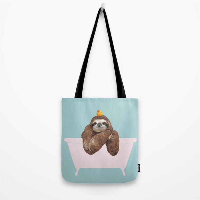 Sloth in Bathtub  Tote Bag Gallery Image 2