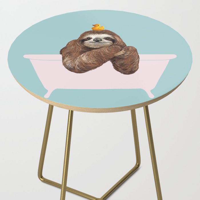 Sloth in Bathtub  Side Table Gallery Image 2