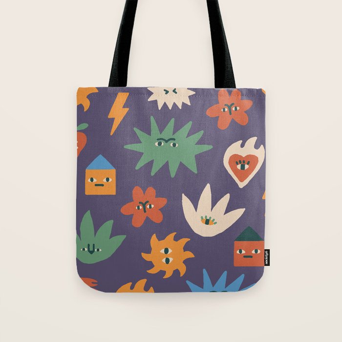 Funky faces Tote Bag Gallery Image 1