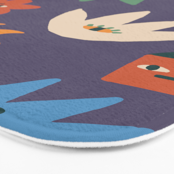 Funky faces Bath Mat Gallery Image 3