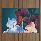 Iris Abstract Outdoor Rug Gallery Image 1