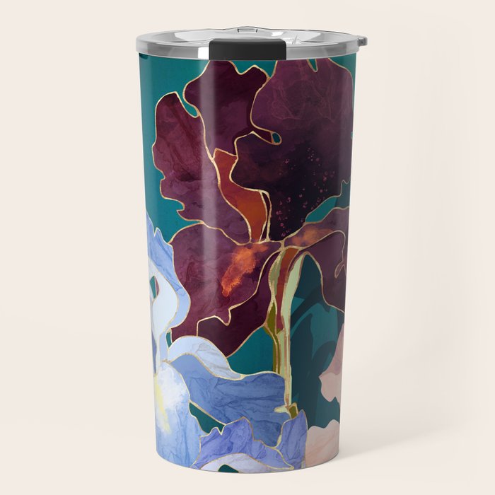 Iris Abstract Travel Mug Gallery Image 1