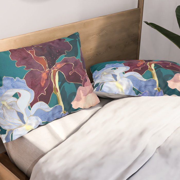 Iris Abstract Pillow Sham Gallery Image 2